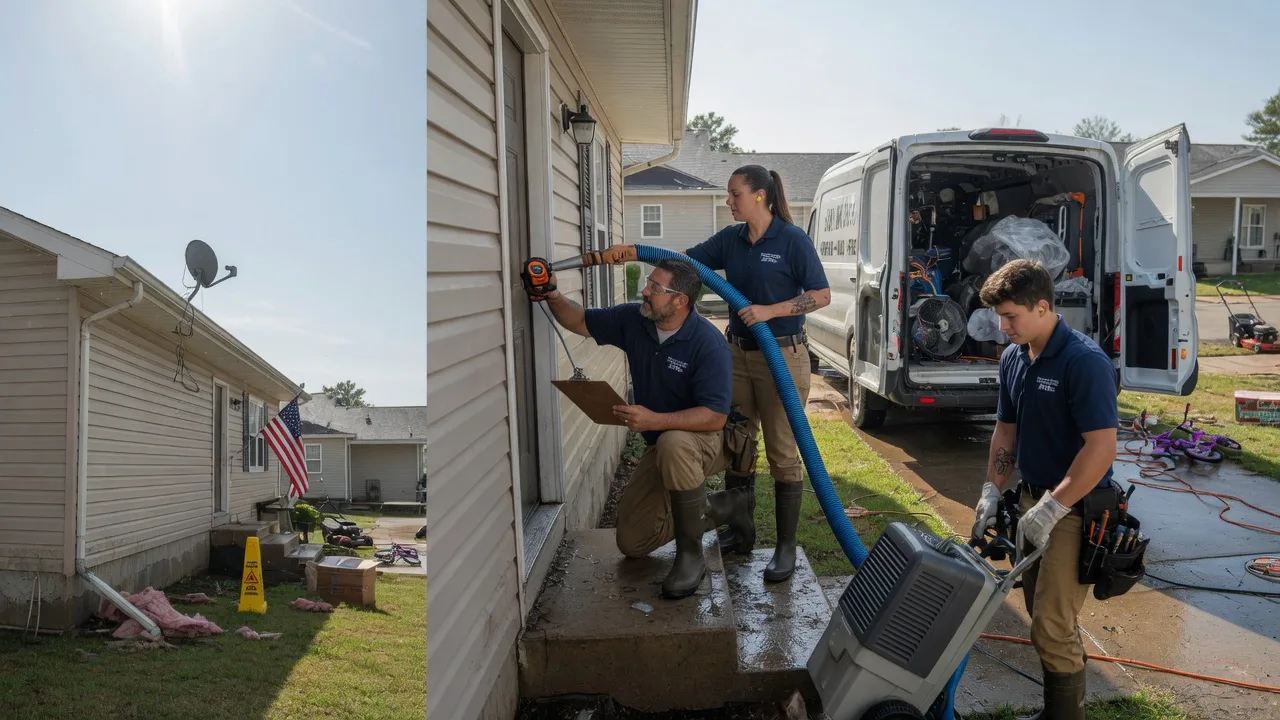 Ceiling Water Damage Restoration in Pittsburg, OK near me